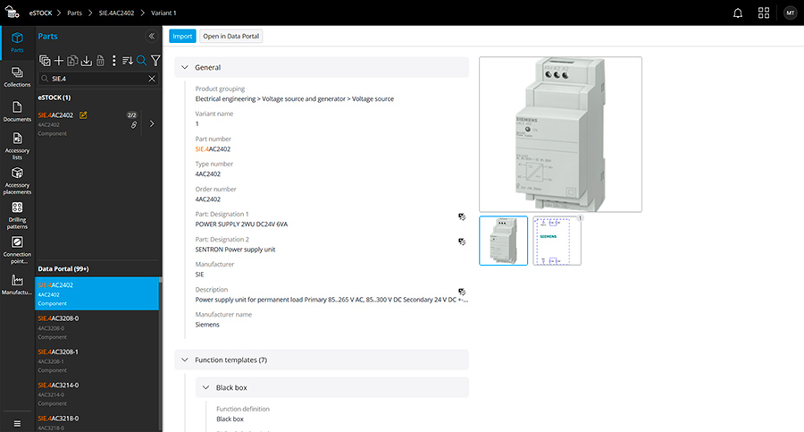 eStock Data Portal Artikelauswahl 2024 2